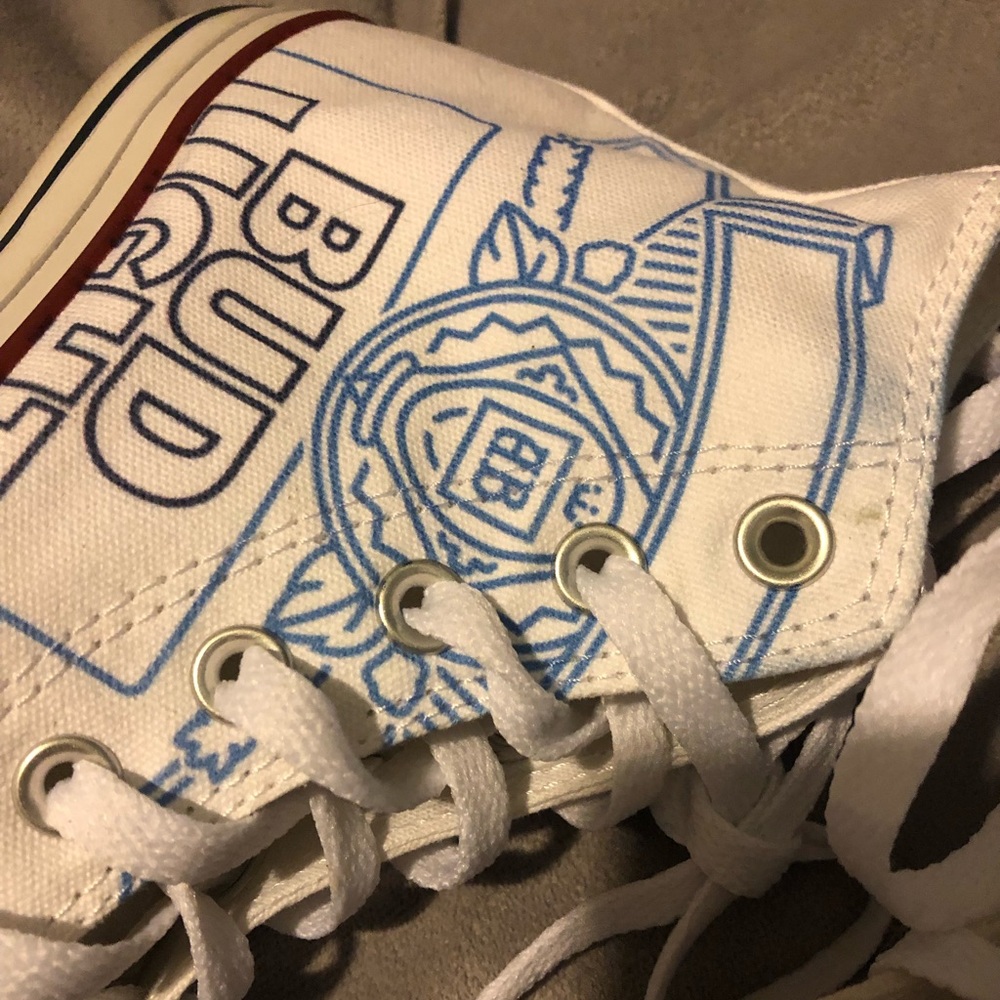 Bud light logo high top converse